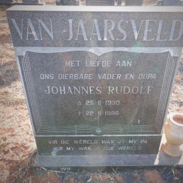 JAARSVELD Johannes Rudolf, van 1930-1996