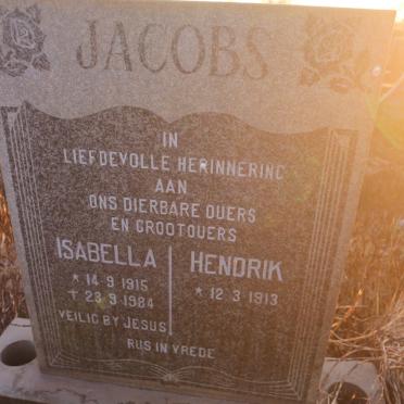 JACOBS Hendrik 1913- &amp; Isabella 1915-1984