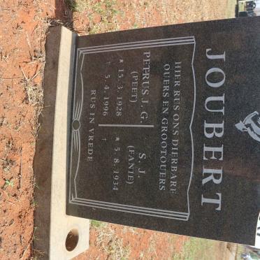 JOUBERT Petrus J.G. 1928-1996 &amp; S.J. 1934-