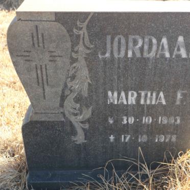 JORDAAM Martha F. 1903-1978