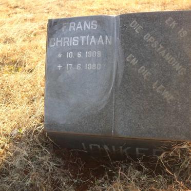 JONKER Frans Christiaan 1909-1980
