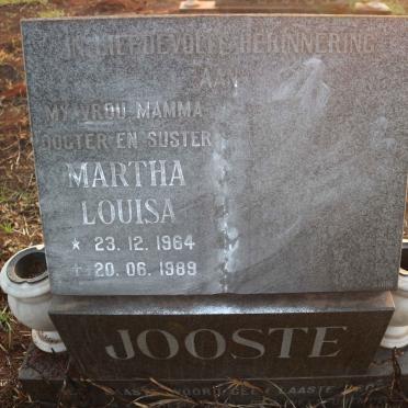 JOOSTE Martha Louisa 1964-1989