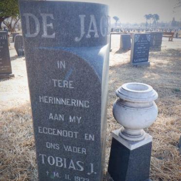 JAGER Tobias J., de 1932-1973