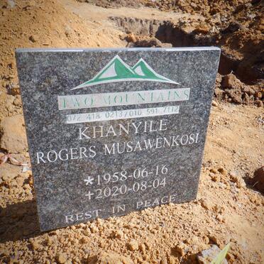 KHANYILE Rogers Musawenkosi 1958-2020