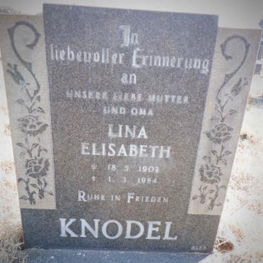 KNODEL Lina Elisabeth 1902-1984