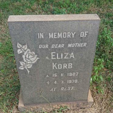 KORB Eliza 1887-1970 