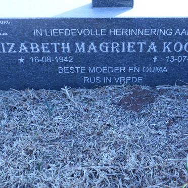 KOORTZEN Elizabeth Magrieta 1942-2003