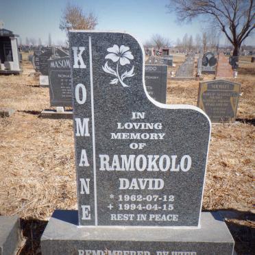 KOMANE Ramokolo David 1962-1994