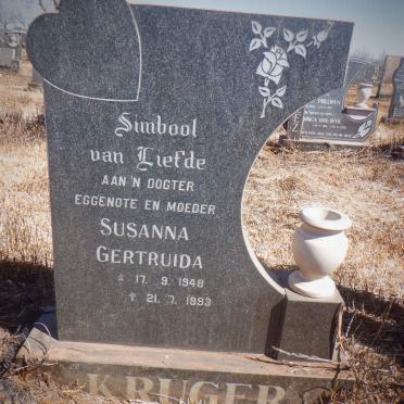 KRUGER Susanna Gertruida 1948-1993