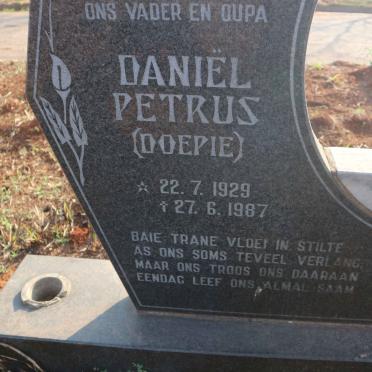 KRIEL Daniel Petrus 1929-1987 &amp; Helena Johanna Beatrix 1937-