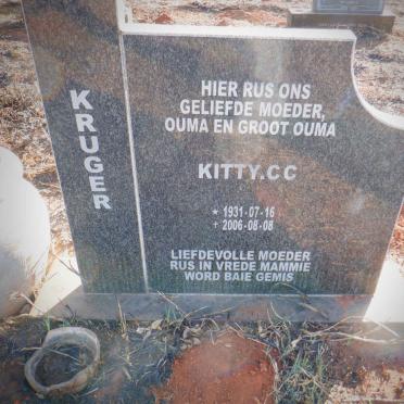 KRUGER Kitty C.C. 1931-2006