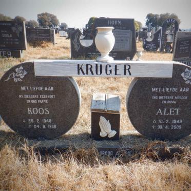 KRUGER Koos 1948-1986 &amp; Alet 1949-2003