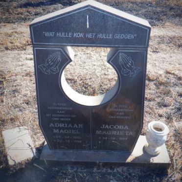 LANGE Adriaan Magiel, de 1950-1998 &amp; Jacoba Magrieta 1957-