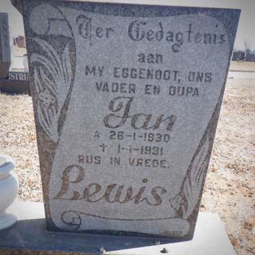 LEWIS Jan 1930-1991