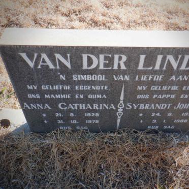 LINDEN Sybrandt Johannes, van der 1925-1988 &amp; Anna Catharina 1929-1978