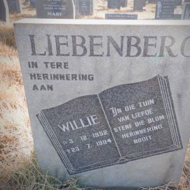 LIEBENBERG Willie 1952-1984