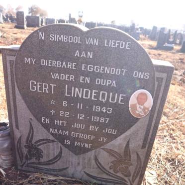 LINDEQUE Gert 1943-1987