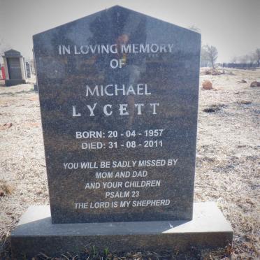 LYCETT Michael 1957-2011