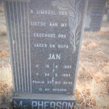 MCPHERSON Jan 1925-1983