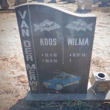 MERWE Koos, van der 1966-1998 &amp; Wilma 1954-