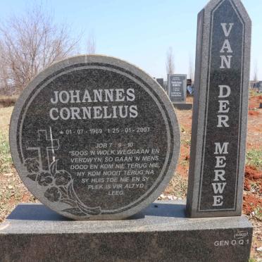 MERWE Johannes Cornelius, van der 1969-2007 