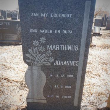 MESCHT Marthinus Johannes, van der 1910-1981