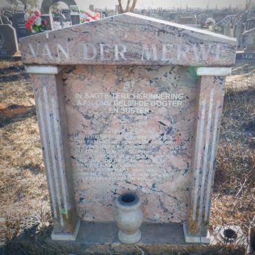 MERWE, van der 1979-1999