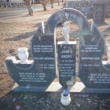 MERWE Willem Jacobus, van der 1942-1997 &amp; Dorothea Ann 1943-