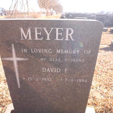MEYER David F. 1932-1986