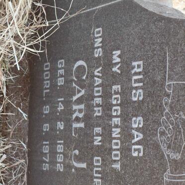 MERWE Carl J., van der 1892-1975 &amp; Elizabeth J. 1903-1981