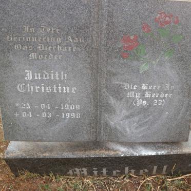MITCHELL Judith Christine 1909-1998