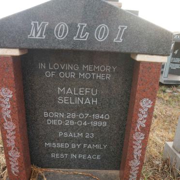 MOLOI Malefu Selinah 1940-1999 