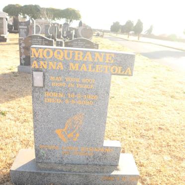 MOQUBANE Anna Maletola 1926-2000