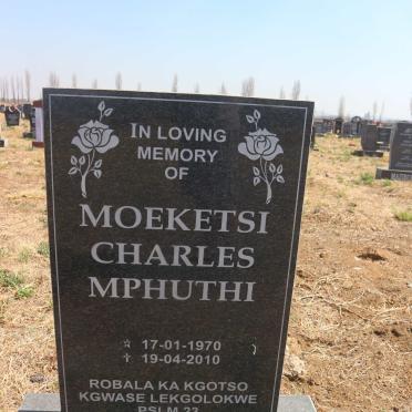MOEKETSI Charles Mphuthi 1970-2010