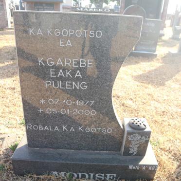 MODISE Kgarebe Eaka Puleng 1977-2000