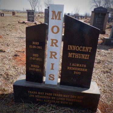 MORRIS Innocent Mthunzi 1981-2011