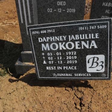 MOKOENA Daphne Jabulile 1972-2019