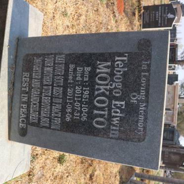 MOKOTO Tebogo Edwin 1951-2011