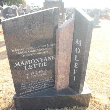 MOLEFI Mamonyane Lettie 1915-1997