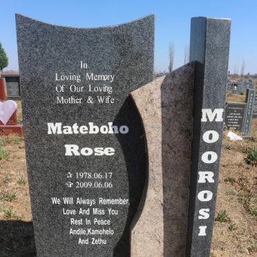 MOOROSI Mateboho Rose 1978-2009