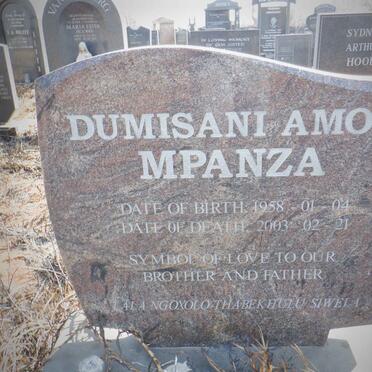 MPANZA Dumisani Amos 1958-2003