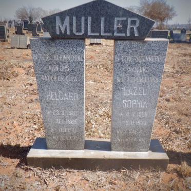 MULLER Helgard 1922-1989 &amp; Hazel Sophia 1928-1978