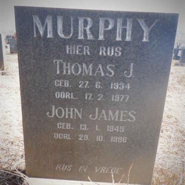 MURPHY Thomas J. 1934-1977 :: MURPHY John Jones 1949-1986