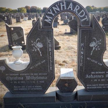 MYNHARDT Johannes Marthinus 1921-1997 &amp; Christina Wilhelmina 1921-1986