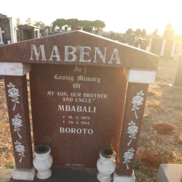 MABENA Mbabali 1973-1994
