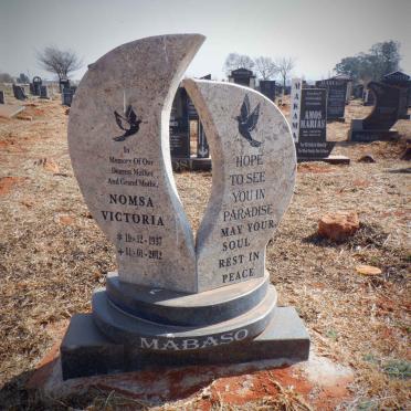 MABASO Nomsa Victoria 1937-2012