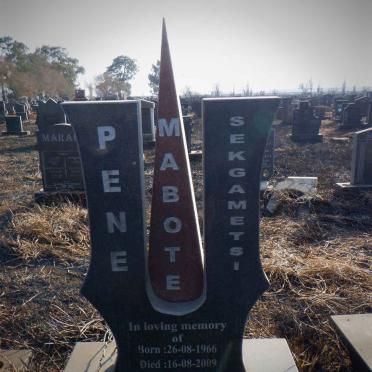 MABOTE Pene Sekgametsi 1966-2009