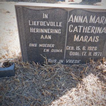 MARAIS Anna Catherina 1926-1971