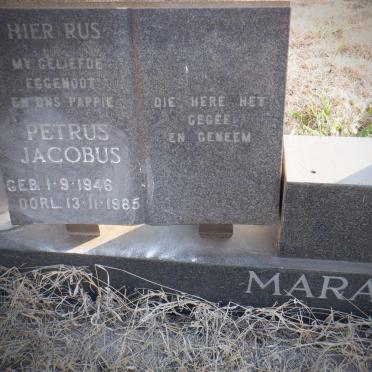 MARAIS Petrus Jacobus 1946-1985