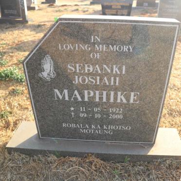 MAPHIKE Sebanki Josiah 1922-2000